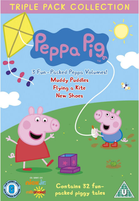 Anglitina pro dti - Peppa Pig - Muddy Puddles, Flying A Kite, New Shoes (3x DVD film)